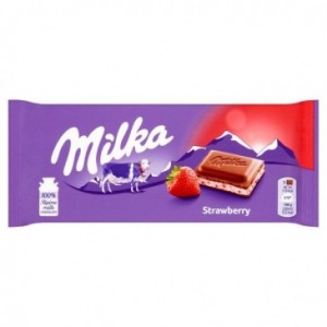 MILKA CZEKOLADA TRUSKAWKOWA...