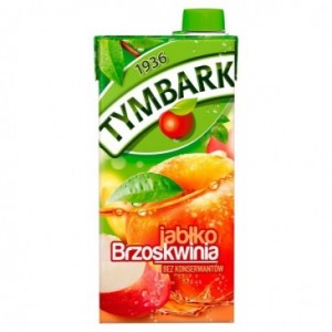 TYMBARK 1L JABŁK0-BRZOSKWINIA