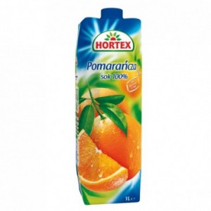 HORTEX SOK 1L POMARAŃCZA